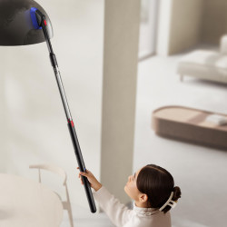 Вертикална прахосмукачка Dyson PencilVac Fluffycones 492689-01, 55 AW, 30 мин, 80 мл, 140000 Hyperdymium™, Ултратънък дизайн, LED осветление, Черен