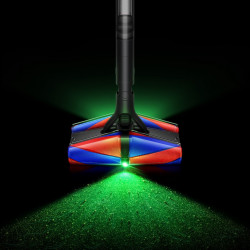 Вертикална прахосмукачка Dyson PencilVac Fluffycones 492689-01, 55 AW, 30 мин, 80 мл, 140000 Hyperdymium™, Ултратънък дизайн, LED осветление, Черен