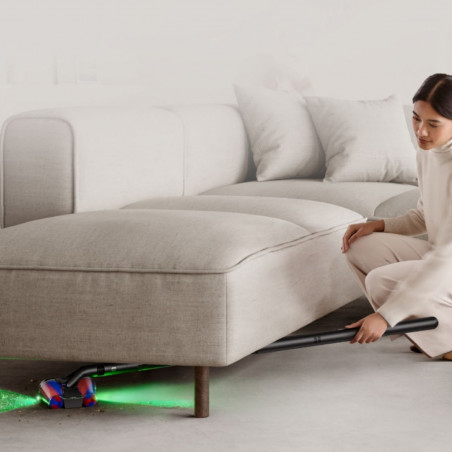 Вертикална прахосмукачка Dyson PencilVac Fluffycones 492689-01, 55 AW, 30 мин, 80 мл, 140000 Hyperdymium™, Ултратънък дизайн, LED осветление, Черен