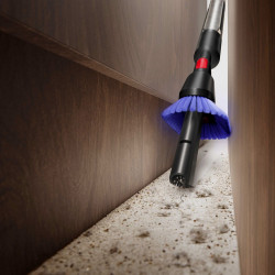 Вертикална прахосмукачка Dyson PencilVac Fluffycones 492689-01, 55 AW, 30 мин, 80 мл, 140000 Hyperdymium™, Ултратънък дизайн, LED осветление, Черен