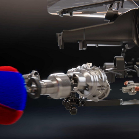 Вертикална прахосмукачка Dyson PencilVac Fluffycones 492689-01, 55 AW, 30 мин, 80 мл, 140000 Hyperdymium™, Ултратънък дизайн, LED осветление, Черен