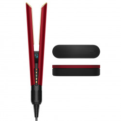 Преса за коса Dyson HT01 Airstrait RdVe/Gd 596931-01, 1600W, Маx 140C, Йонизация, 6 нива на темп, Щадяща косата, Медно покритие, LCD дисплей, Червено кадифе/златист