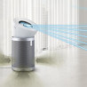 Пречиствател за въздух Dyson Purifier Big+Quiet Formaldehyde BP02 304511-01, 50W, 100 м2, 90 l/s, 10 скорости, 2 въздушни потока, LCD дисплей, Тиха работа, Бял/сребрист