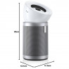 Пречиствател за въздух Dyson Purifier Big+Quiet Formaldehyde BP02 304511-01, 50W, 100 м2, 90 l/s, 10 скорости, 2 въздушни потока, LCD дисплей, Тиха работа, Бял/сребрист