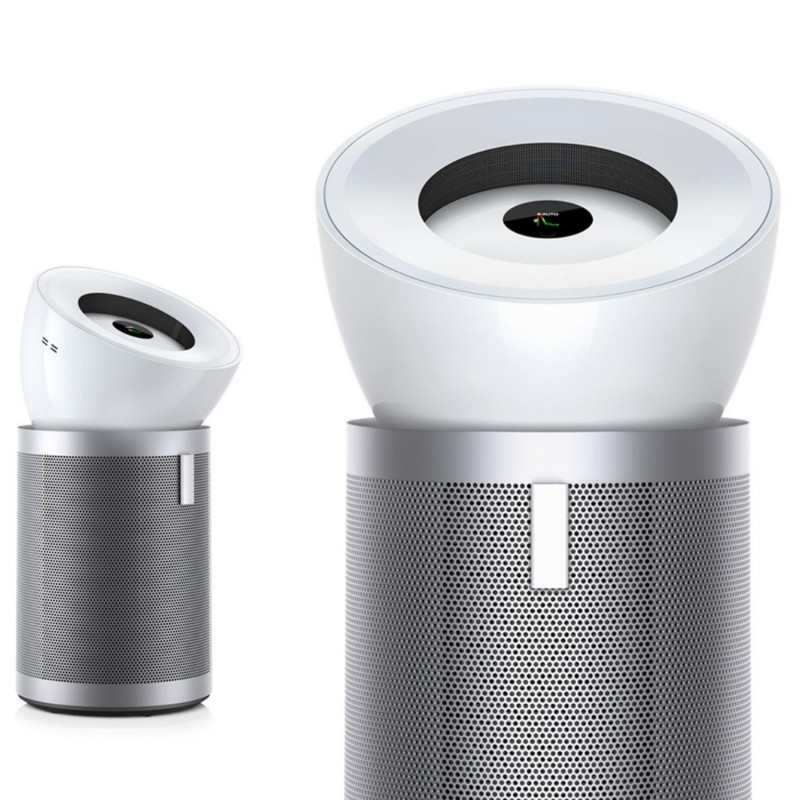 Пречиствател за въздух Dyson Purifier Big+Quiet Formaldehyde BP02 304511-01, 50W, 100 м2, 90 l/s, 10 скорости, 2 въздушни потока, LCD дисплей, Тиха работа, Бял/сребрист