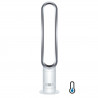 Въздушен охладител Dyson Cool™ AM07 300912-01, 56W, 500 l/s, 10 скорости, Air Multiplier™, Осцилация 70°, Таймер, Бял/сребрист