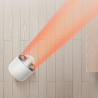 Уред за отопление и охлаждане 2в1 Dyson AM15 Hot+Cool 586340-01, 35 м2, 10 скорости, Осцилация 70°, LCD дисплей, Защита при преобръщане, Air Multiplier™, Бял/сребрист