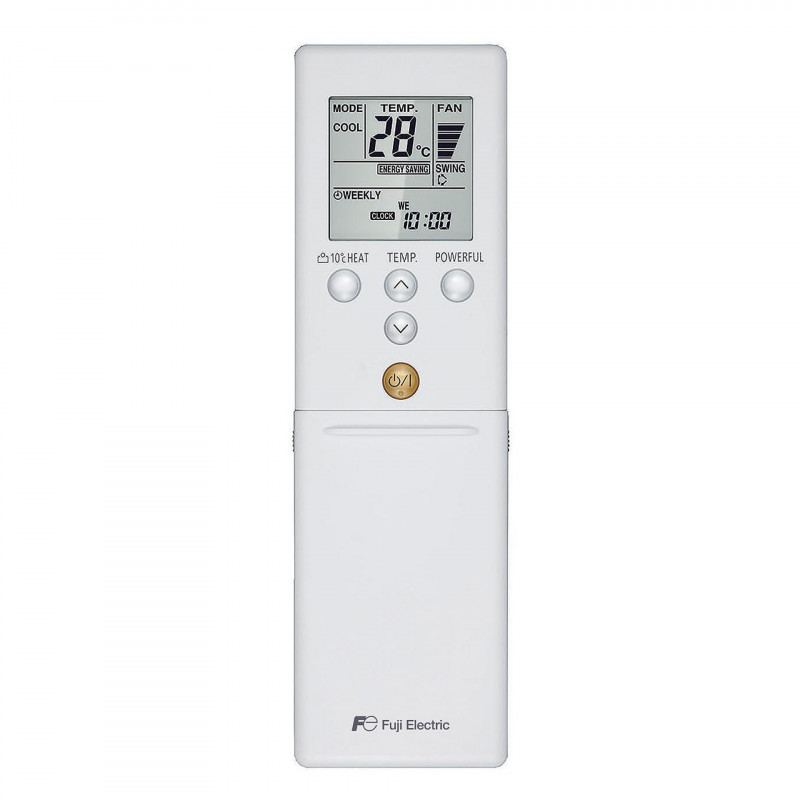 Хиперинверторен климатик Fuji Electric KG RSG-12KGTE / ROG-12KGCA, 12000 BTU, 28 м2, А+++, Тиха работа, Сензор човешка активност, Хибриден топлообменник, Бял