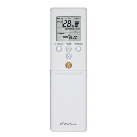 Хиперинверторен климатик Fuji Electric KG RSG-12KGTE / ROG-12KGCA, 12000 BTU, 28 м2, А+++, Тиха работа, Сензор човешка активност, Хибриден топлообменник, Бял