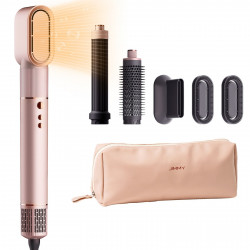 Четка за сушене и стилизиране/мултистайлър 6в1 Jimmy HF9 Pro, 1300W, 110000 об/мин, 23 м/с, 3 скорости, Интелигентен темп сензор, Розов