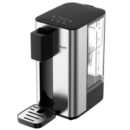 Диспенсър за филтриране и загряване на вода Philips ADD5906S/10, 2200W, 2.2 л, 5-38°C, Micro X-Clean Softening+, Инокс/черен