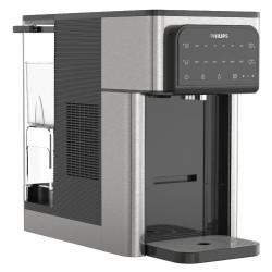 Диспенсър за филтриране и загряване на вода Philips ADD5980S/10, 2200W, 0.6 bar, 2.8 л, Micro X-Clean, 5-30°C, Без BPA, Инокс/черен
