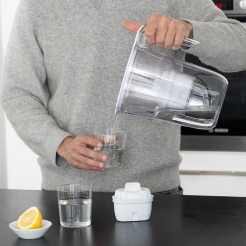 Филтрираща кана за вода Philips AWP2933WHT/58, 2.6 л, Дигитален таймер, Micro X-Clean, Бял