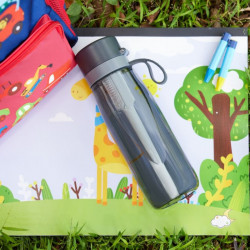 Филтрираща бутилка за вода Philips GoZero Daily AWP2731GRR/58, 660 мл, 5-38°C, Тритан без BPA, AWP285, Сив