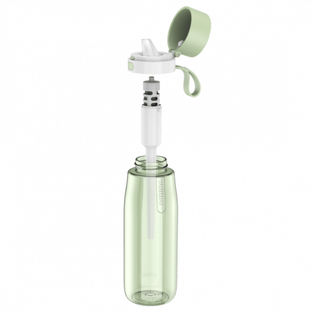 Филтрираща бутилка за вода Philips GoZero Daily AWP2731GNR/58, 660 мл, 5-38°C, Тритан без BPA, AWP285, Зелен