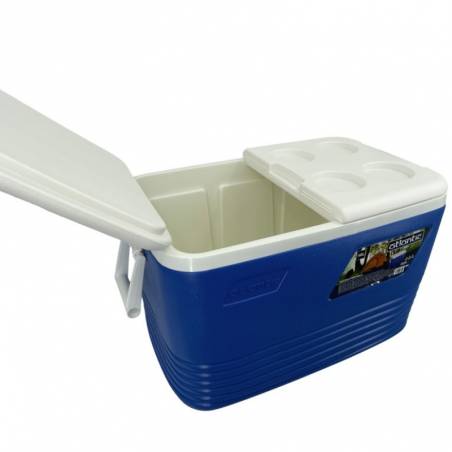 Хладилна кутия Atlantic 1008729, 60 л, Охлаждане, Пасивна, 8 поставки за чаши, Син