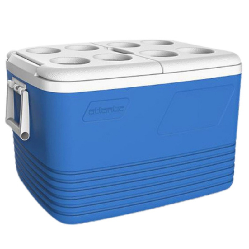 Хладилна кутия Atlantic 1008729, 60 л, Охлаждане, Пасивна, 8 поставки за чаши, Син
