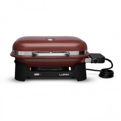 Електрическо барбекю Weber Lumin Compact WB91040979DL, 2200W, 315C MAX, Емайлирани с порцелан чугунени скари, Червен