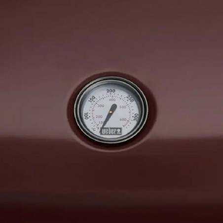 Електрическо барбекю Weber Lumin Compact WB91040979DL, 2200W, 315C MAX, Емайлирани с порцелан чугунени скари, Червен