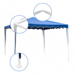 Шатра Muhler G1015 300x300x250 см, Стоманена основа, Син