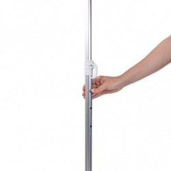 Плажен чадър Muhler YL1039, 200x200 см, UV защита, Стоманена рамка, Регулируем наклон, Лилав