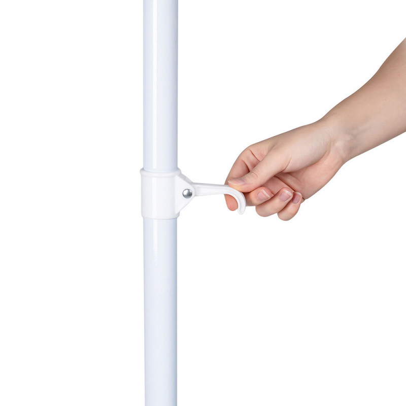 Плажен чадър Muhler 2111, 170x205 см, UV защита, Стоманена рамка, Регулируем наклон, Син