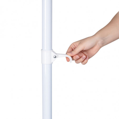 Плажен чадър Muhler 2111, 170x205 см, UV защита, Стоманена рамка, Регулируем наклон, Син