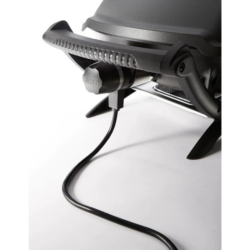 Електрическо барбекю Weber Q2400 WB55020079DL, 2200W, 290C, 55x39 см, Емайлирани с порцелан чугунени скари, Вградени дръжки, Тъмносив
