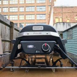 Електрическо барбекю Weber Grill Pulse 1000 81010079, 1800W, 300°C, LED дисплей, iGrill, Черен/инокс