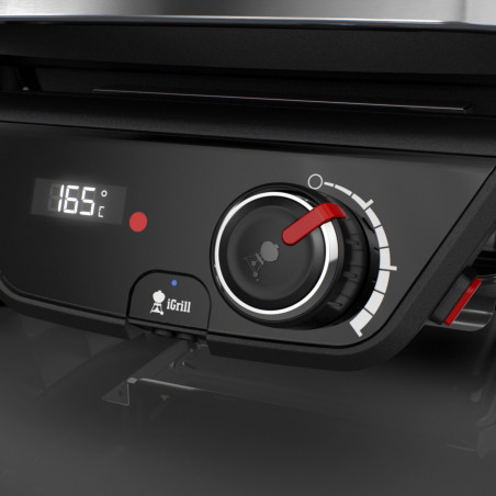 Електрическо барбекю Weber Grill Pulse 1000 81010079, 1800W, 300°C, LED дисплей, iGrill, Черен/инокс