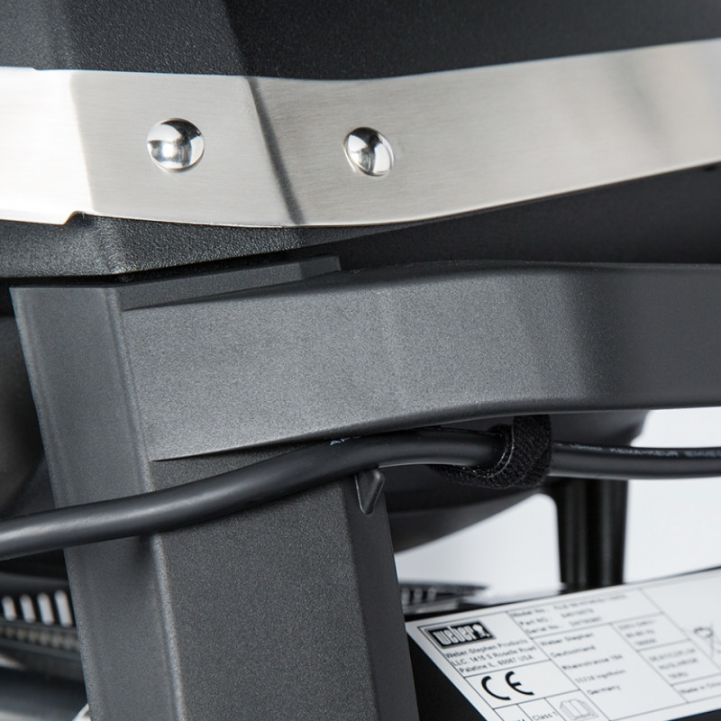 Електрическо барбекю Weber Grill Pulse 1000 81010079, 1800W, 300°C, LED дисплей, iGrill, Черен/инокс