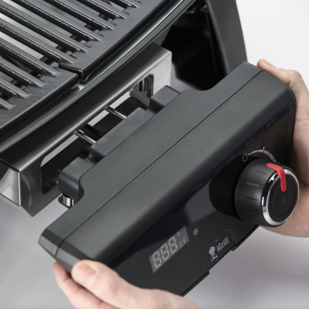 Електрическо барбекю Weber Grill Pulse 1000 81010079, 1800W, 300°C, LED дисплей, iGrill, Черен/инокс