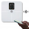 Кантар-анализатор Klausberg KB 7941, До 180 кг, BIA, Bluetooth, LCD, Закалено стъкло, Smart, Бял