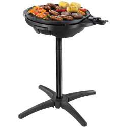 Електрическа скара/грил George Foreman 22460-56, 2400W, 44.5 см, 15 порции, 5 темп, Незалепващо покритие, Черен