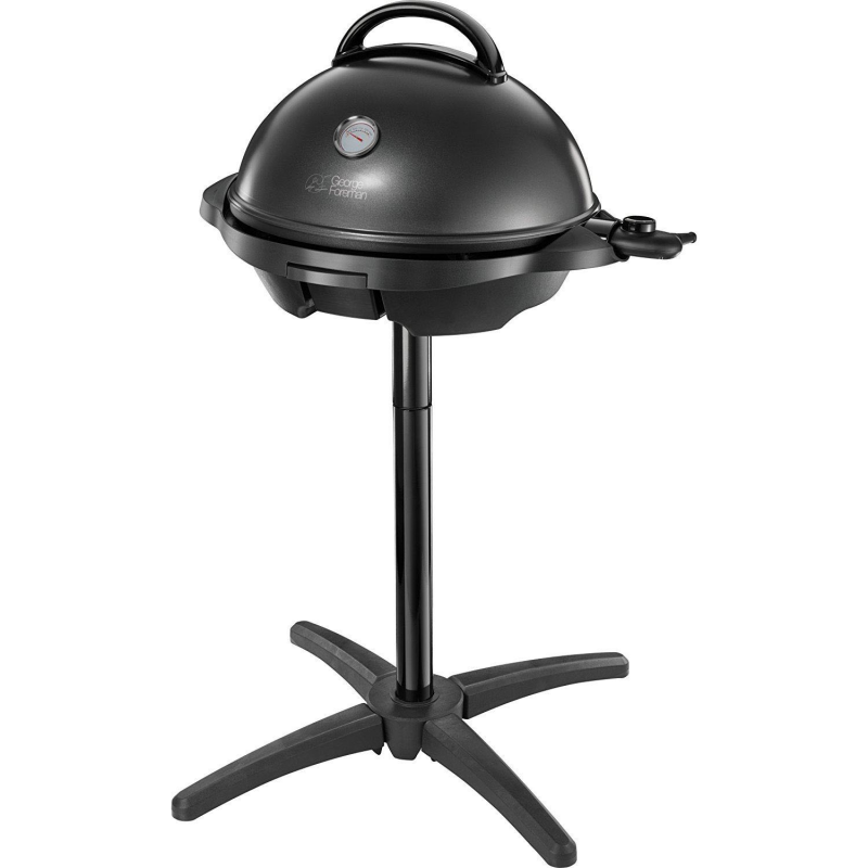 Електрическа скара/грил George Foreman 22460-56, 2400W, 44.5 см, 15 порции, 5 темп, Незалепващо покритие, Черен