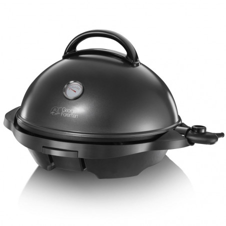 Електрическа скара/грил George Foreman 22460-56, 2400W, 44.5 см, 15 порции, 5 темп, Незалепващо покритие, Черен