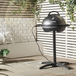 Електрическа скара/грил George Foreman 22460-56, 2400W, 44.5 см, 15 порции, 5 темп, Незалепващо покритие, Черен