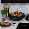 Електрическа скара/грил George Foreman 22460-56, 2400W, 44.5 см, 15 порции, 5 темп, Незалепващо покритие, Черен