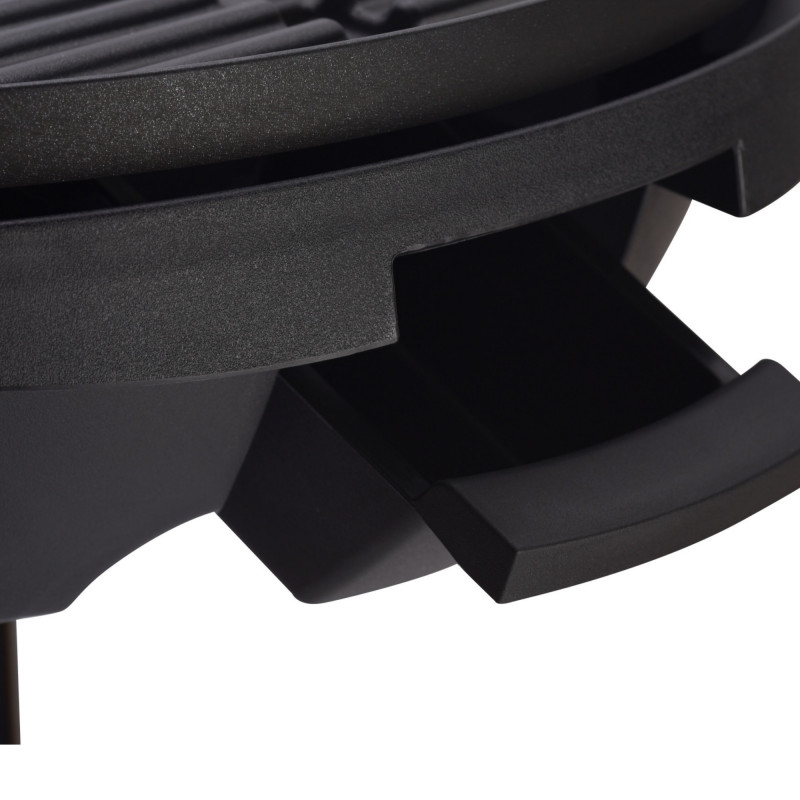 Електрическа скара/грил George Foreman 22460-56, 2400W, 44.5 см, 15 порции, 5 темп, Незалепващо покритие, Черен