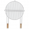 Решетка за грил Master Grill & Party MG257, 51 см, Дървени дръжки, Хром