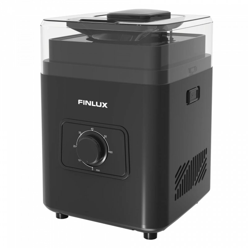 Машина за сладолед Finlux FCRM-2425W, 100W, 0.8 л, R600a, Черен