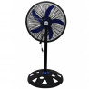 Вентилатор Oliver Voltz OV51760N18, 50W, 18", 3 скорости, Светлинен индикатор, Регулиране, Черен/син