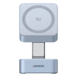 Безжично зарядно 2в1 UGREEN W752, Макс мощност 35W, MagFlow 25W Qi2, USB-C, Черен