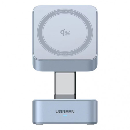 Безжично зарядно 2в1 UGREEN W752, Макс мощност 35W, MagFlow 25W Qi2, USB-C, Черен