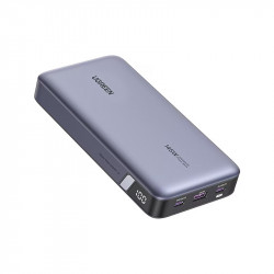 Преносима батерия UGREEN PB205, 25000mAh, PD 3.1 145W, LED дигитален екран, Подходящ за пътуване в самолет, USB-C, Сив