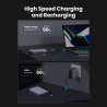 Преносима батерия UGREEN PB720, 20000mAh, PD 3.0 100W, LED дигитален екран, Подходящ за пътуване в самолет, USB-C, Сив