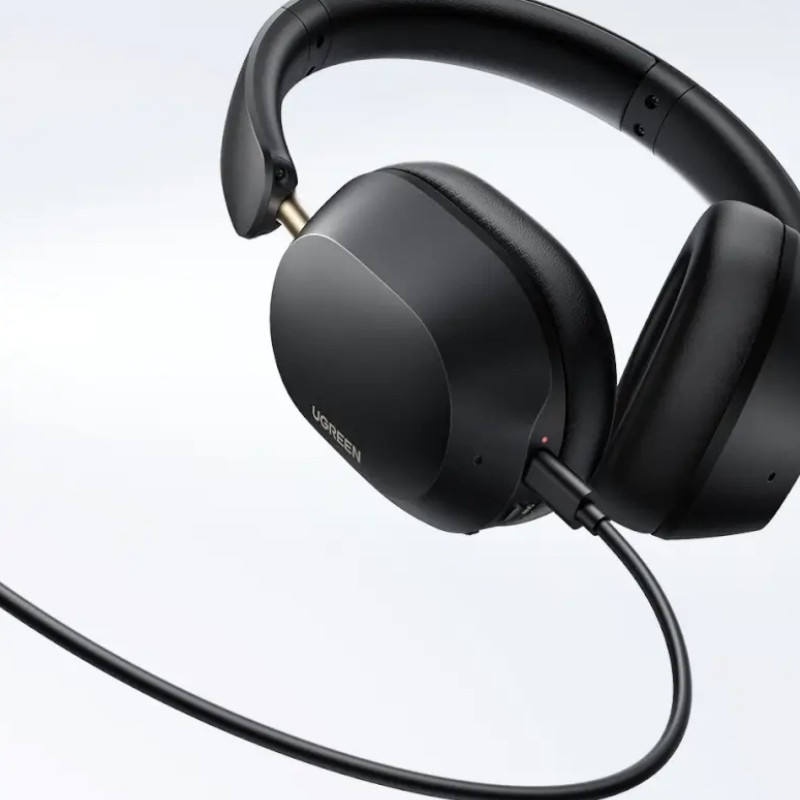 Безжични слушалки UGREEN HiTune ANC Max5c HP203, До 75 часа, Spatial Audio, Hi-Res, Хибридна шумоизолация ANC, Сгъваеми, Черен