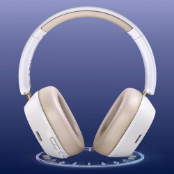 Безжични слушалки UGREEN HiTune ANC Max5c HP203, До 75 часа, Spatial Audio, Hi-Res, Хибридна шумоизолация ANC, Сгъваеми, Бял