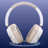 Безжични слушалки UGREEN HiTune ANC Max5c HP203, До 75 часа, Spatial Audio, Hi-Res, Хибридна шумоизолация ANC, Сгъваеми, Бял