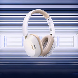 Безжични слушалки UGREEN HiTune ANC Max5c HP203, До 75 часа, Spatial Audio, Hi-Res, Хибридна шумоизолация ANC, Сгъваеми, Бял